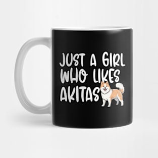 Just A Girl Who Likes Akitas Mug